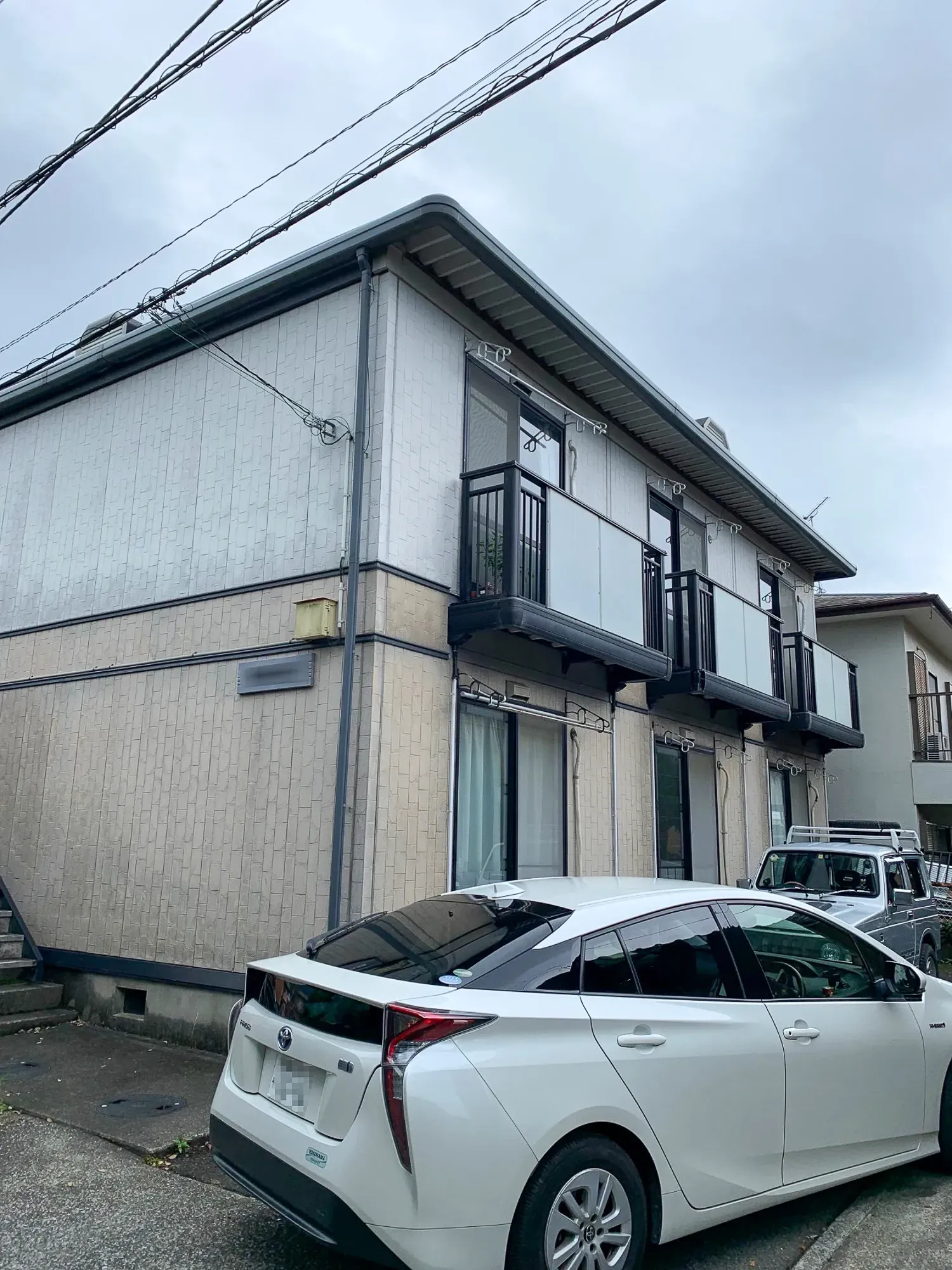 沼津市のアパートの外壁塗装工事
