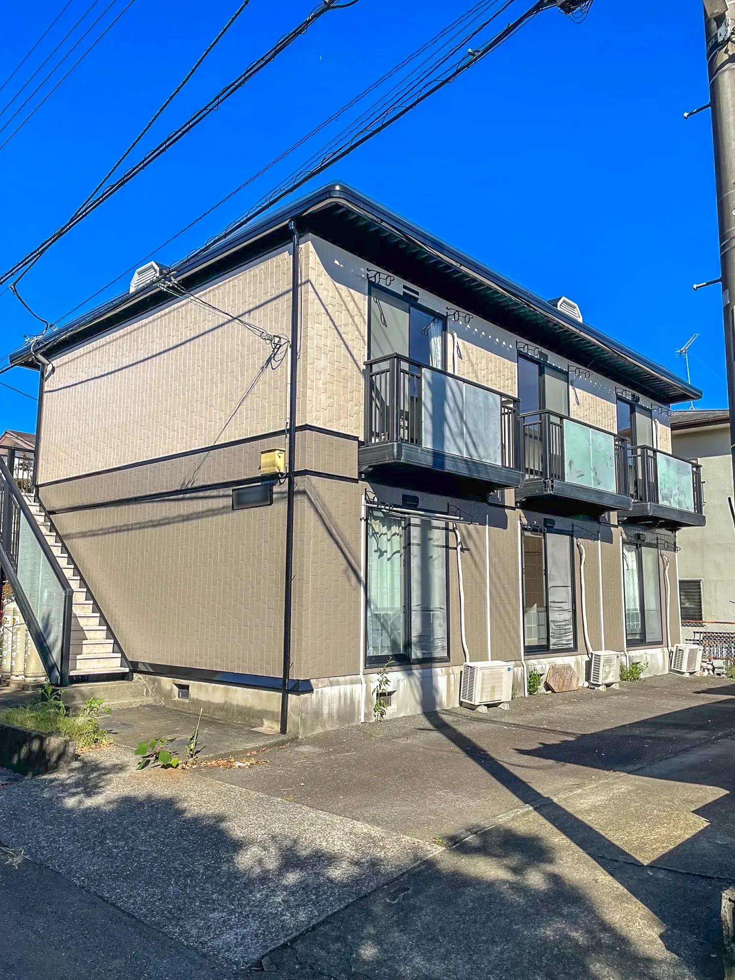沼津市のアパートの外壁塗装工事