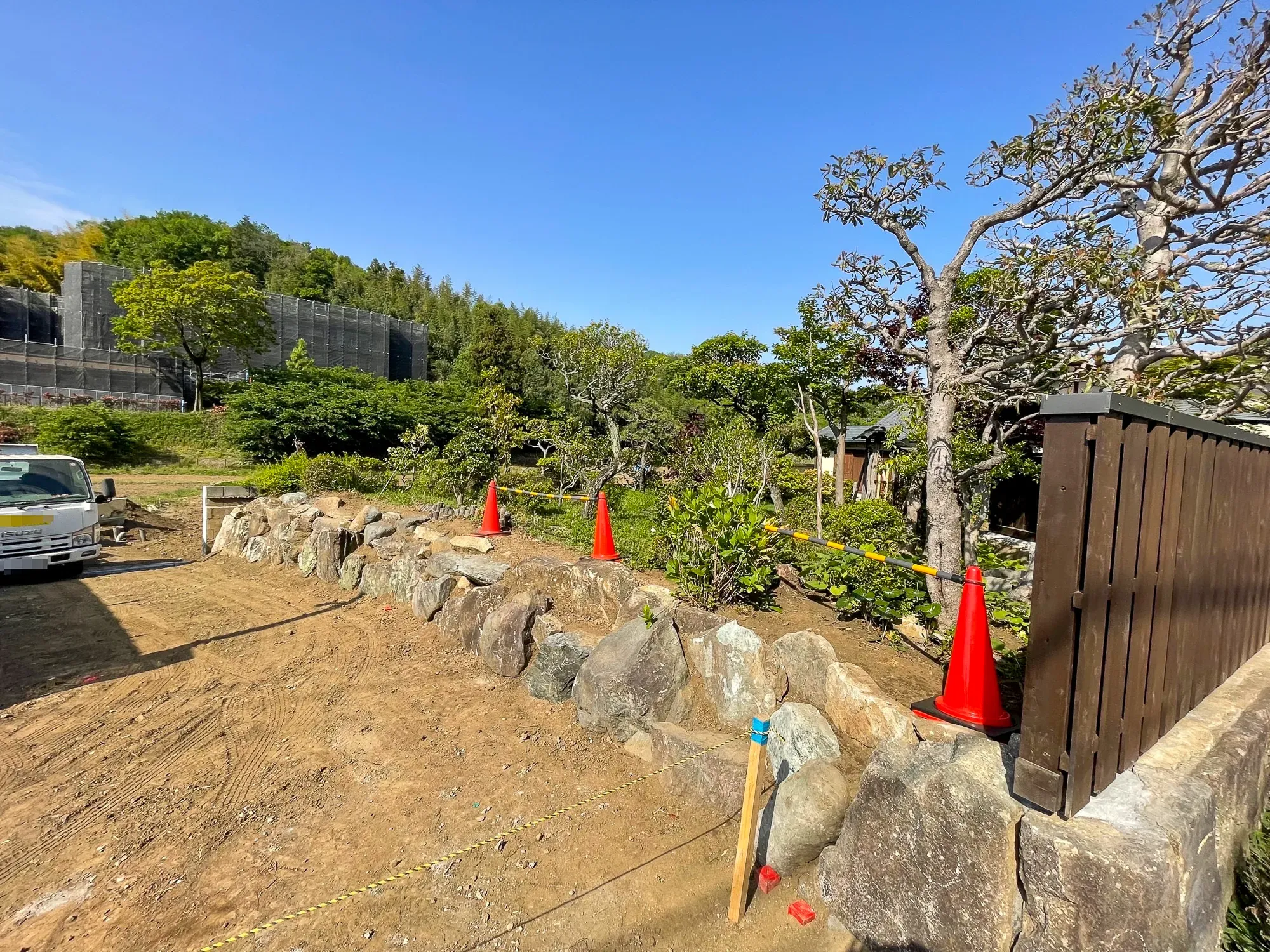 青葉区での新規フェンス施工
