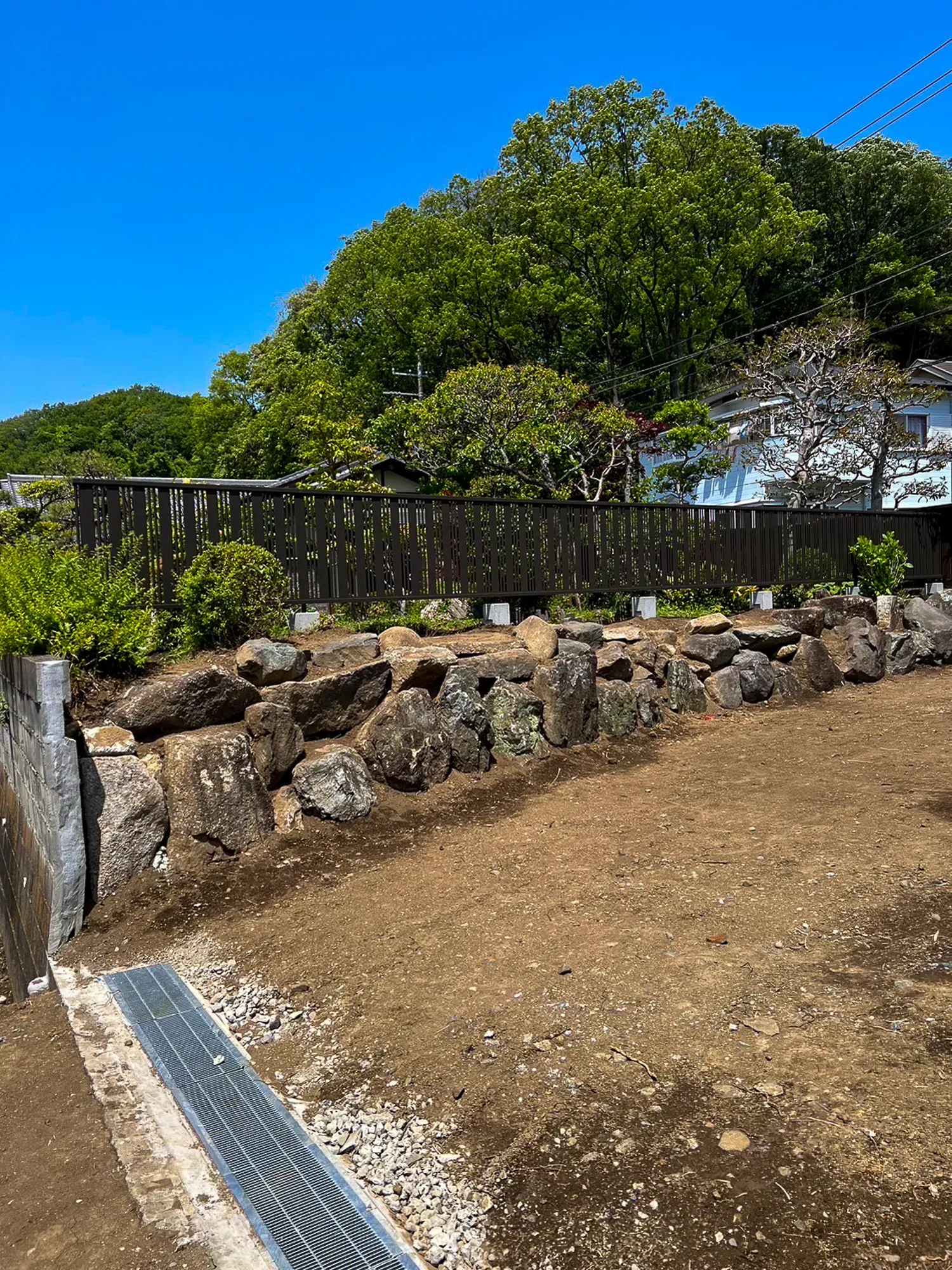 青葉区での新規フェンス施工