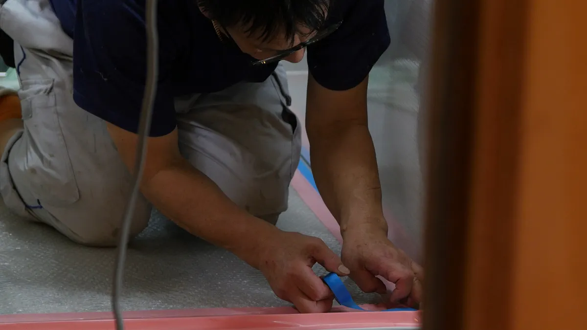 お風呂場作業の様子 - P1110376.jpg