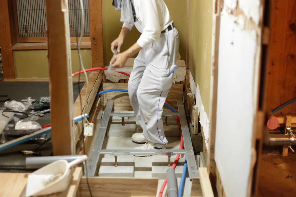 お風呂場作業の様子 - _MG_3666.jpg