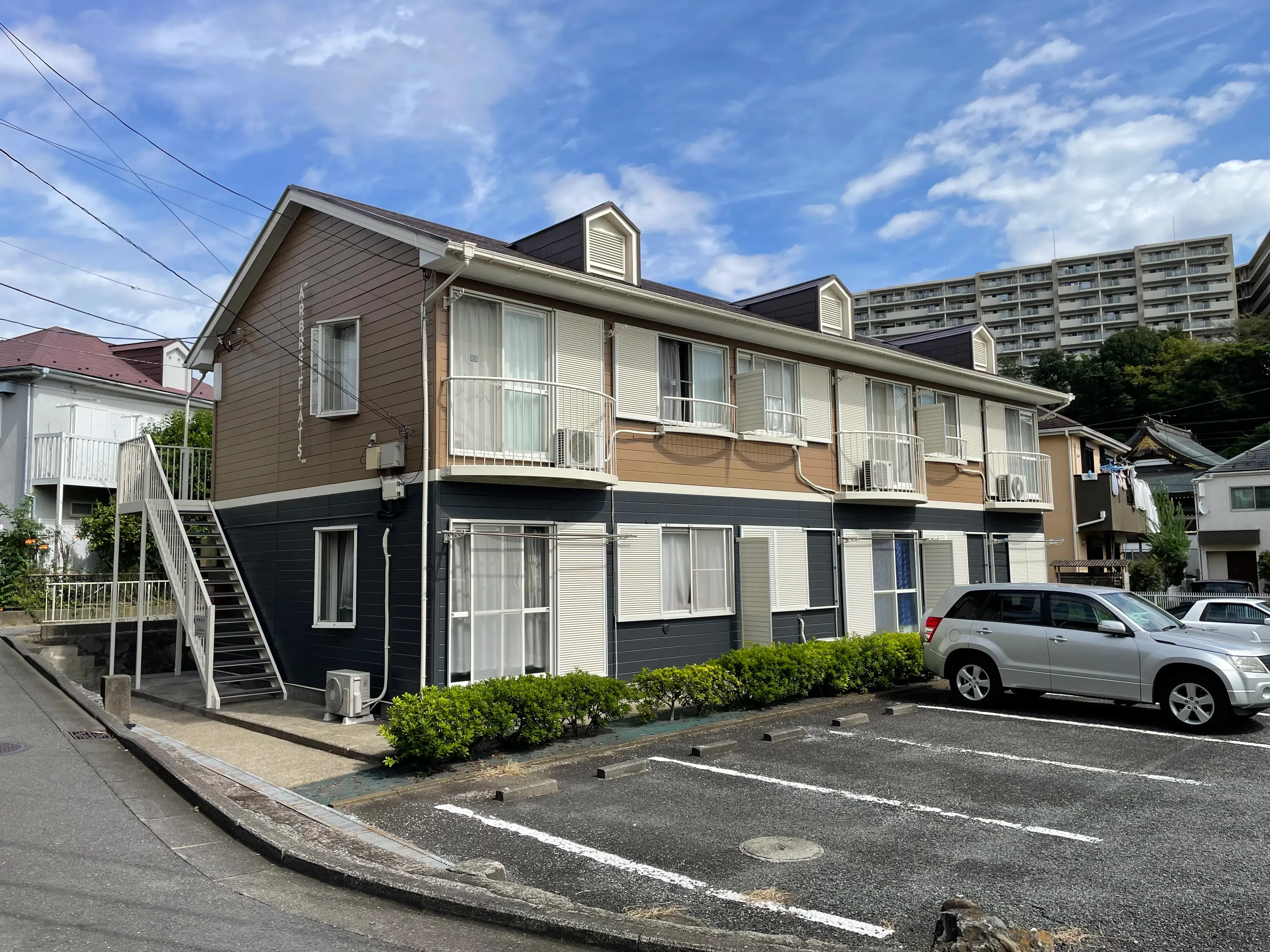 アパートの外壁塗装工事